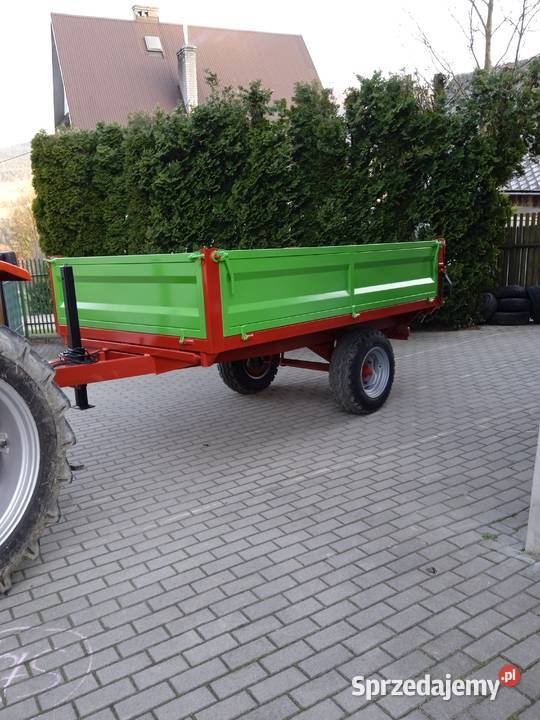 Przyczepa jednoosiowa kiper 3 strony 170x280x50 Przyczepy rolnicze Węglówka
