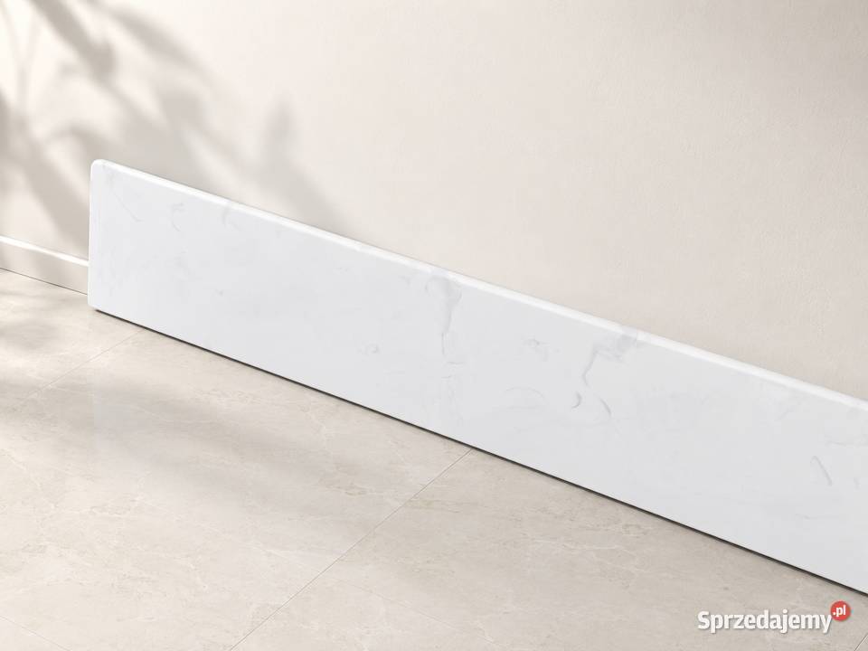 Parapet wewnętrzny 217 x 30 biały marmurkowy Łańcut