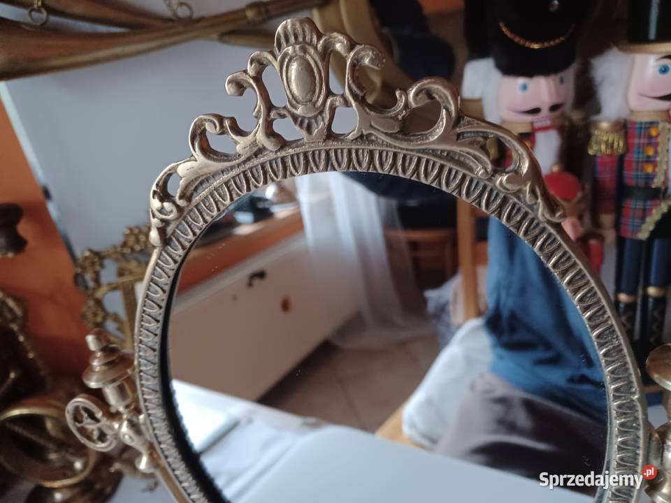 Stojące lustro mosiężne Poznań sprzedam