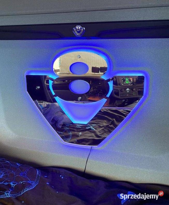 Lustro LED V8 podświetlane 50x50 akrylowe Pozostałe Kobierno sprzedam