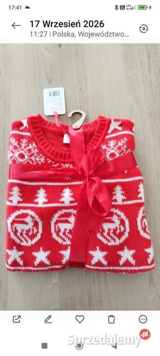 Sweter sweterek świąteczny Rossmann M nowy Budzyń