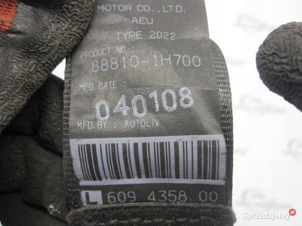 KIA PRO CEED I 09r pas bezpieczeństwa lewy przód