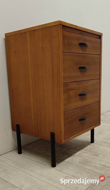 komoda z szufladami szafka PRL loft design lata łódzkie