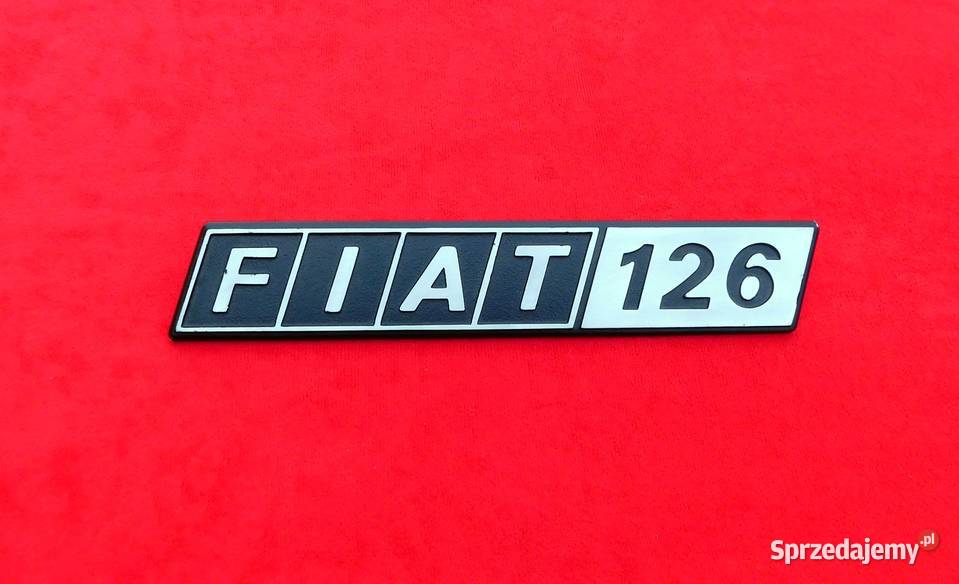 NOWY emblemat ALUMINIOWY znaczek logo napis Fiat Akcesoria samochodowe Tarnów