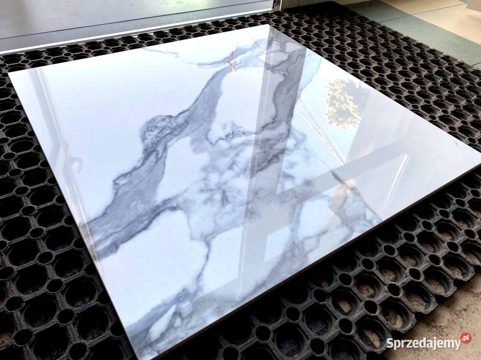 GRES CALACATTA 60X60 POLER BIAŁY MARMUR POŁYSK łódzkie Piotrków Trybunalski