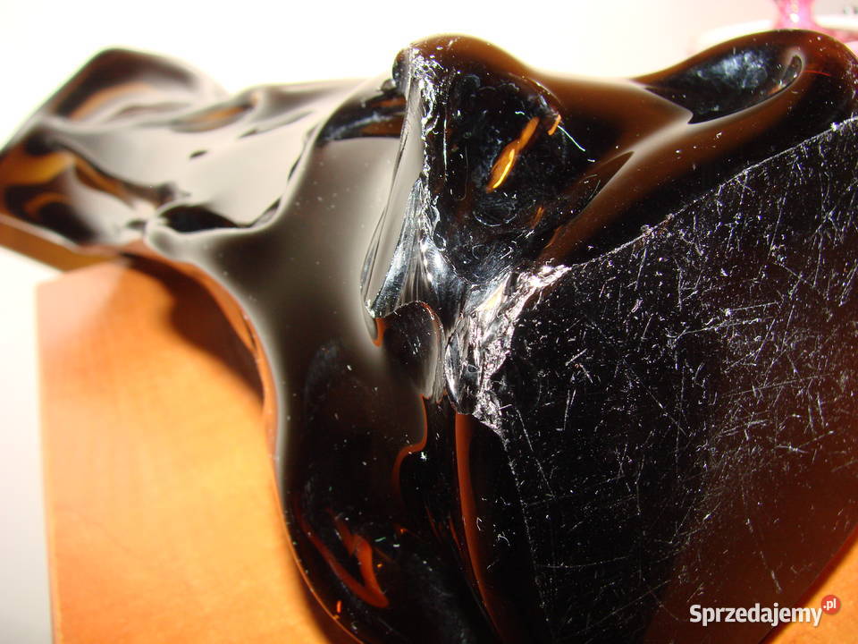 wazon z lanego szkła PRL Pruszcz Gdański sprzedam