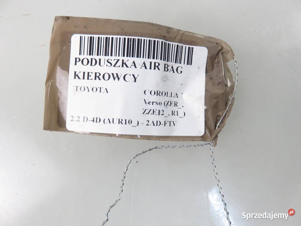 PODUSZKA KIEROWCY TOYOTA COROLLA Verso osobowe małopolskie