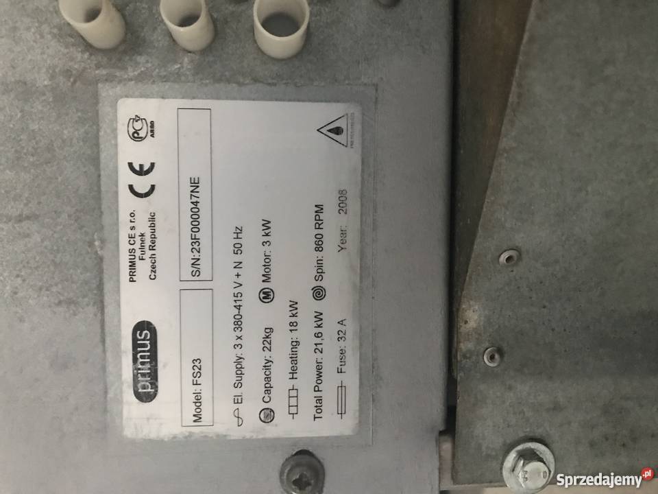 PRALNICOWIRÓWKA PRIMUS FS23 pralnia pralnica Masłów Pierwszy