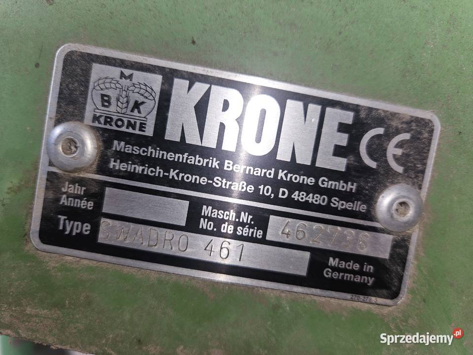 Zgrabiarka Krone Krone Zgrabiarki i przetrząsacze mazowieckie Radzanów