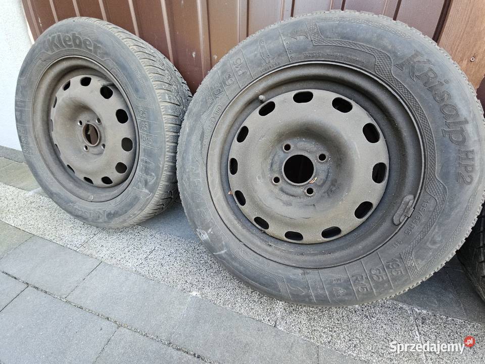 Felgi stalowe 15 z oponami rozstaw śrub 4x108 stalowe Góra