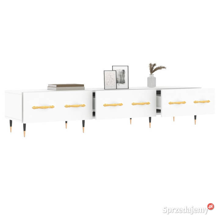 Szafka pod TV biała 150x36x30 materiał Warszawa