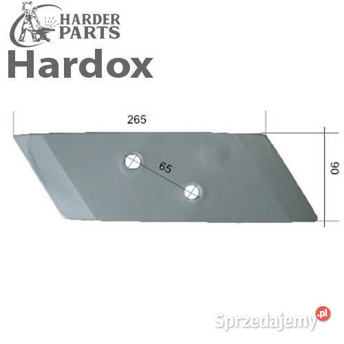 Dłuto 100hektarów HARDOX 90060189/L części do pługa SKJOLD