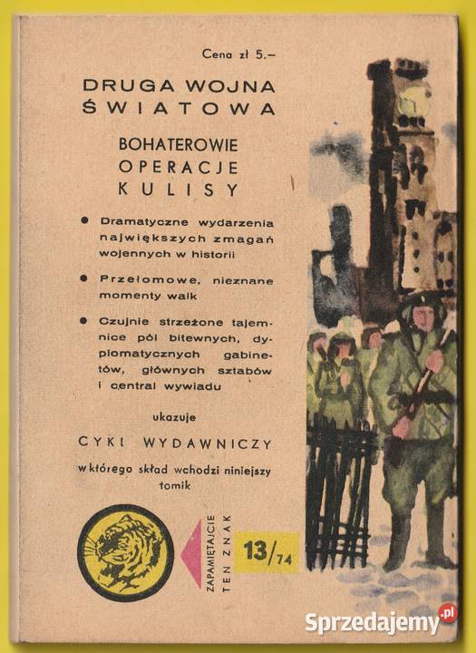 ŻÓŁTY TYGRYS RAJD KU MORZU 1974 Łódź sprzedam
