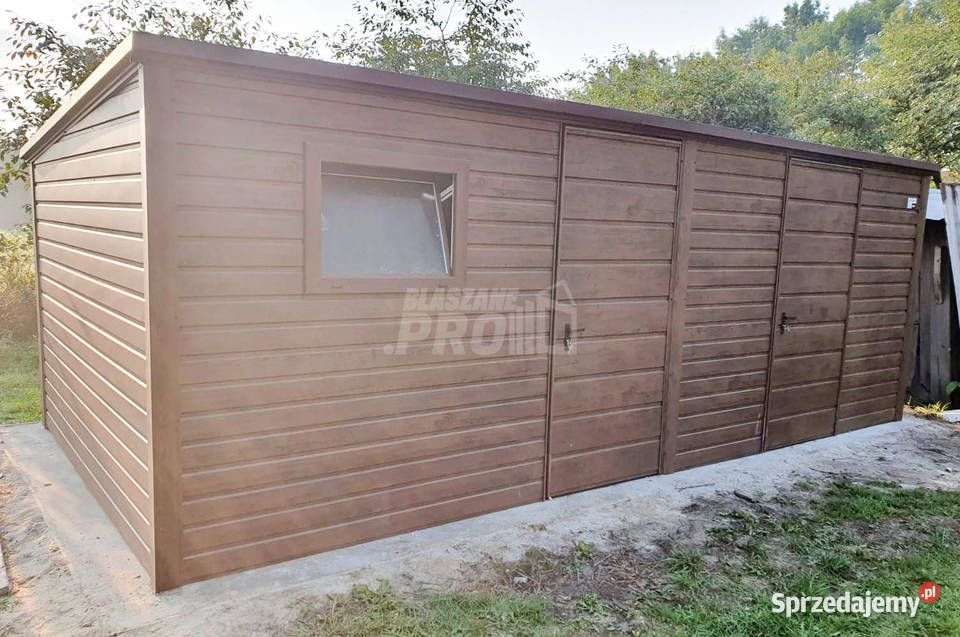 Domek ogrodowy schowek 6x3 2x drzwi okno ciemny Lidzbark Warmiński