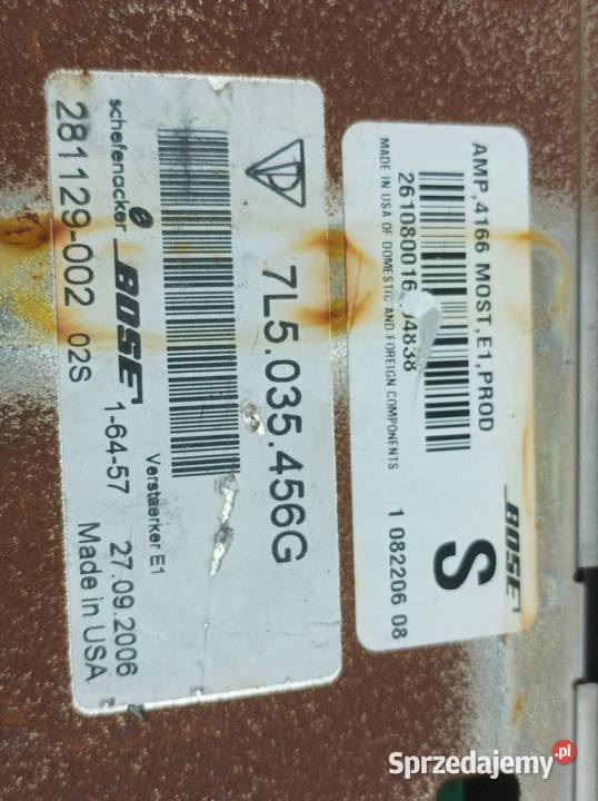 WZMACNIACZ AUDIO 7L5035456G Porsche Cayenne I świętokrzyskie sprzedam