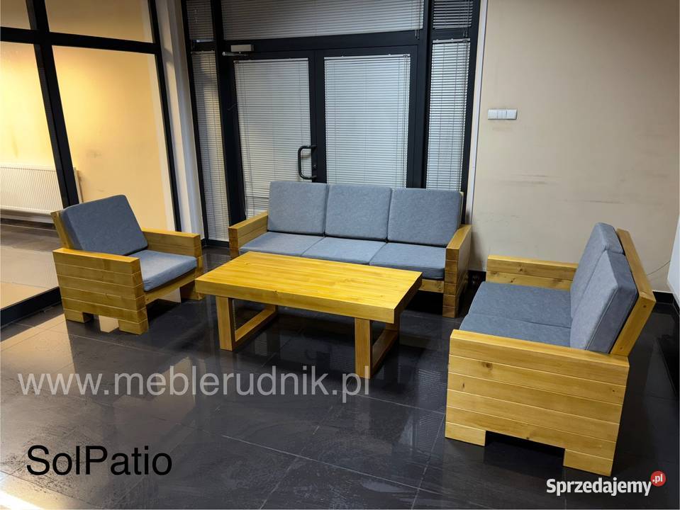 Meble tarasowe drewniane masywne dostawa Tychy sprzedam