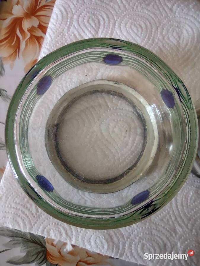 Piękny zestaw Art Noveau Poschinger Glass Antyki Gniezno