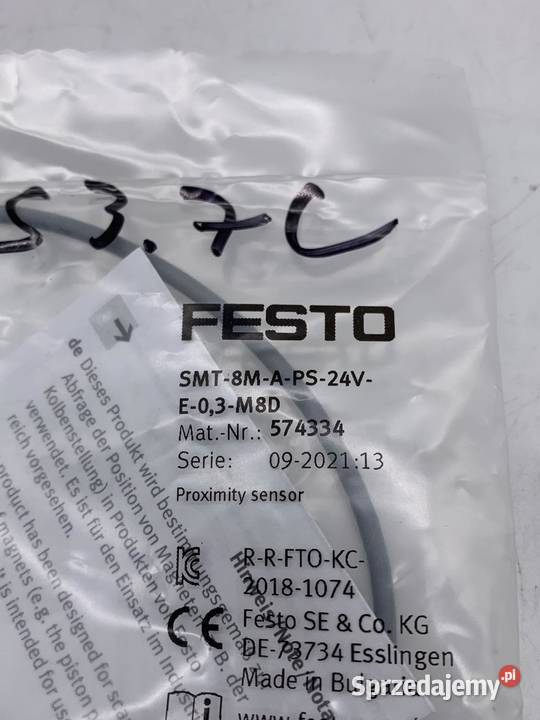 Festo SMT 8M A 24V E 03 M8D 574334 Czujnik Pozostałe