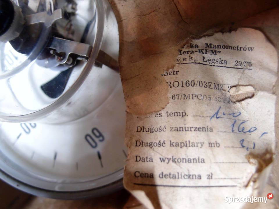 Przemysłowy termometr kontaktowy 100C KFMMera Łódź