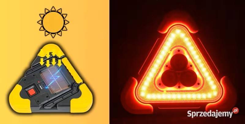 Trójkąt awaryjny LED niezbędny do samochodu sprzedam