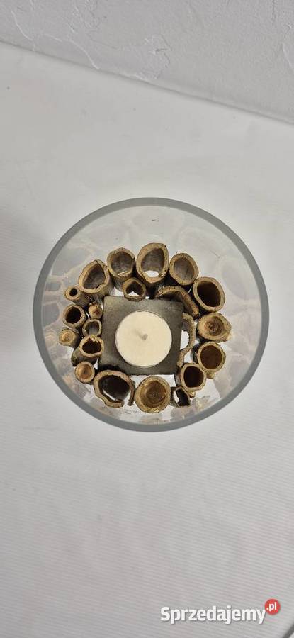 Stylowy Świecznik Złoty Las Handmade BohoModern Biłgoraj