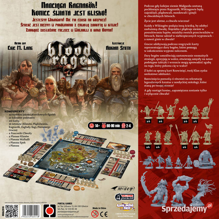 Blood Rage edycja polska nowa i nieodpakowana Pruszcz Gdański