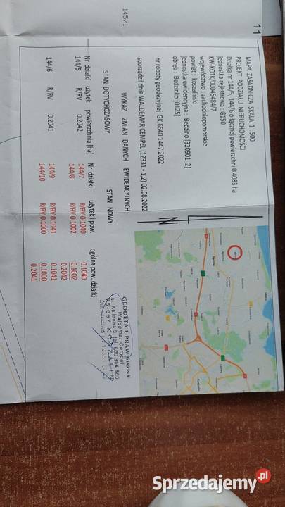 Duża diałka budowlana morzem 4300m2 sprzedam