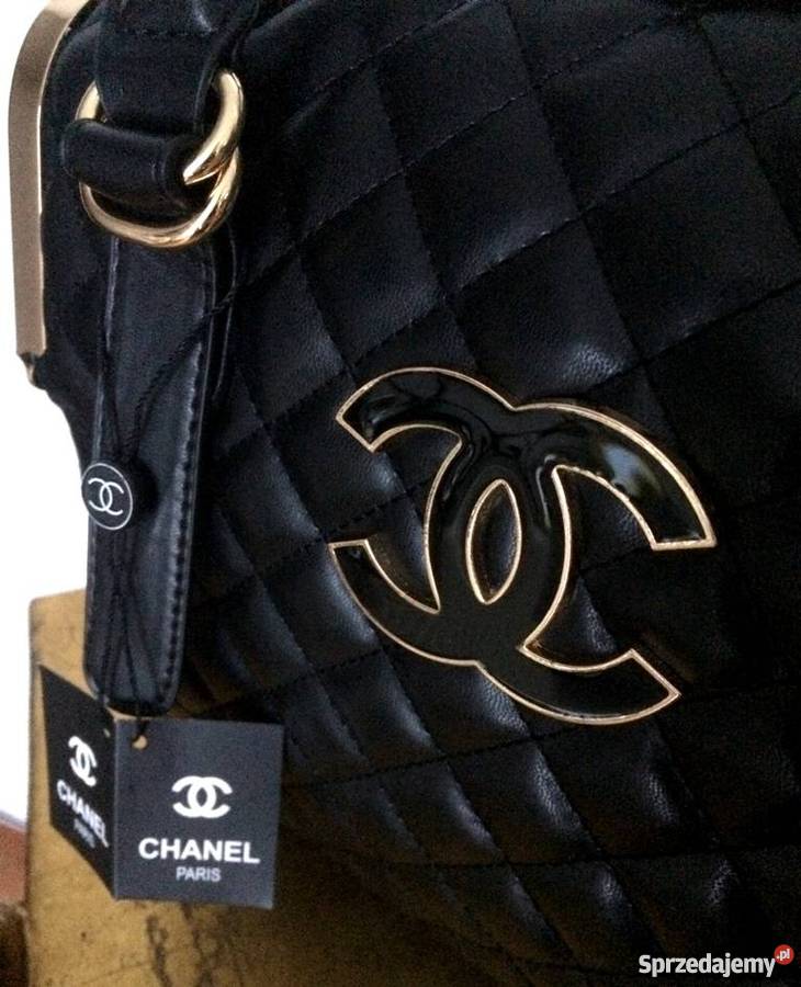 CHANEL DUŻY KUFEREK TOREBKA PIKOWANA ZŁOTE Bydgoszcz