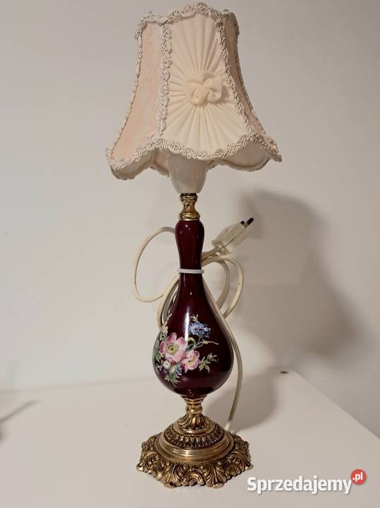 Lampa na mosiężnej podstawie Nowy Dwór Gdański