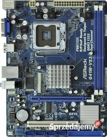 płyta główna procesor pamięć Asrock G41MVS3 Płyty główne Komputery i Akcesoria mazowieckie Ciechanów