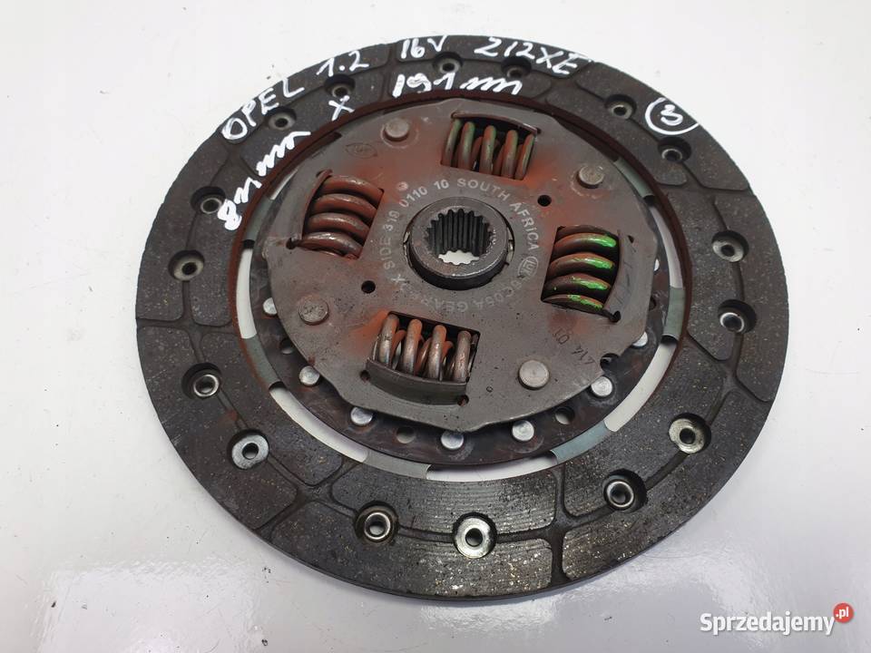 SPRZĘGŁO Opel Corsa C 12 16V 319011010 TARCZA osobowe Części samochodowe Chełm