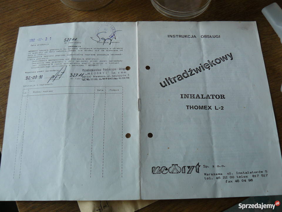 inhalator ultradzwiękowy Thomex łódzkie Łowicz