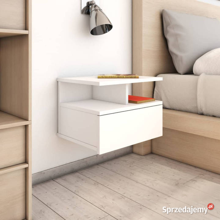 Wiszące szafki nocne 2 białe 40x31x27 WM800406 Warszawa