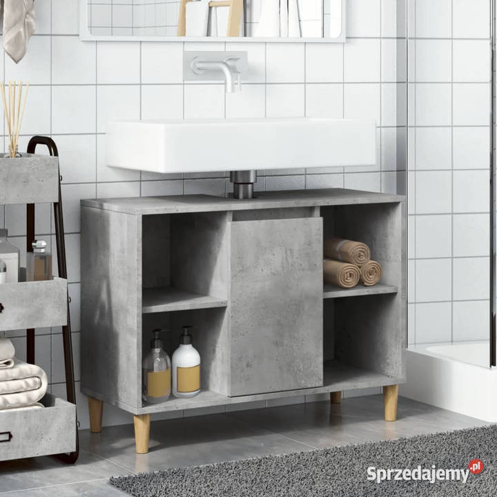 Szafka łazienkowa szarość betonu 80x33x60 Warszawa