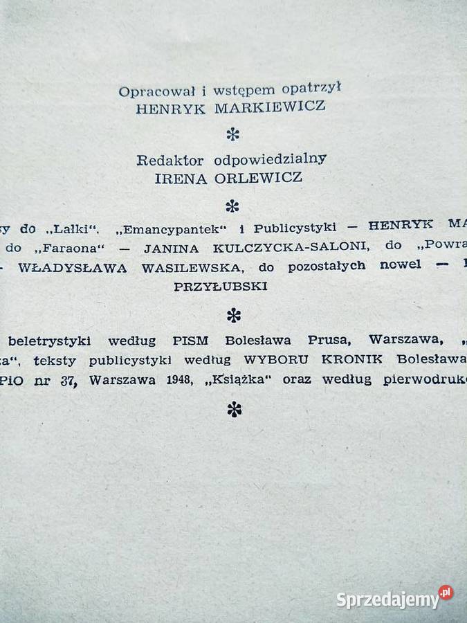 Głowacki Wybór pism książki używane antykwariaty Warszawa