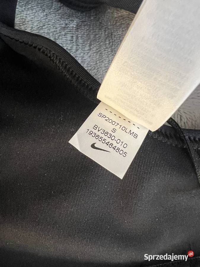 Biustonosz stanik sportowy czarny Nike Jasło
