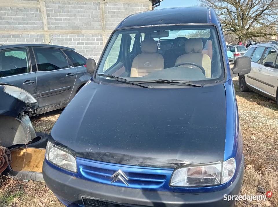 Citroen Berlingo 20 HDi 66 kW 2000 r dawca Rok produkcji 2000 Samochody na części Szklarka Myślniewska