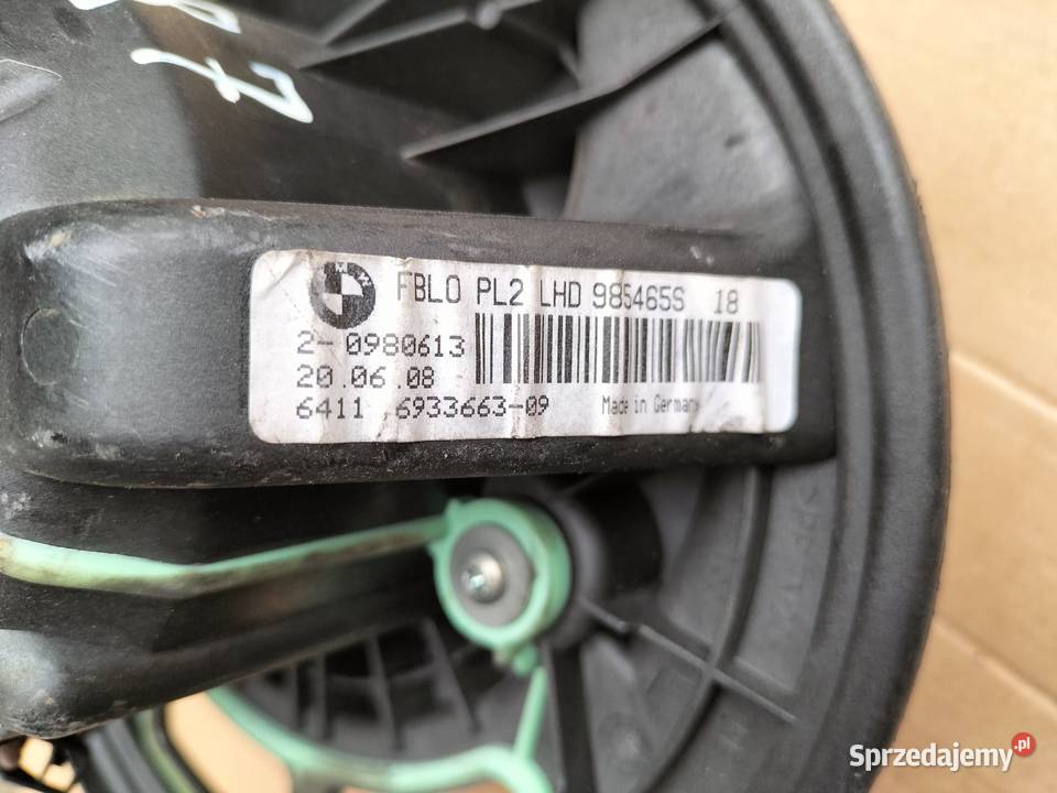 BMW 1 E87 985465S DMUCHAWA WENTYLATOR Kamień-Kolonia