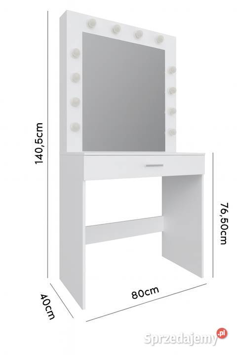 Toaletka do makijażu Lustro podświetlane 80cm Góra Kalwaria