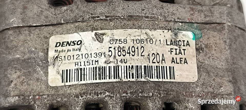 ALTERNATOR ALFA ROMEO C758106101 osobowe Lipno