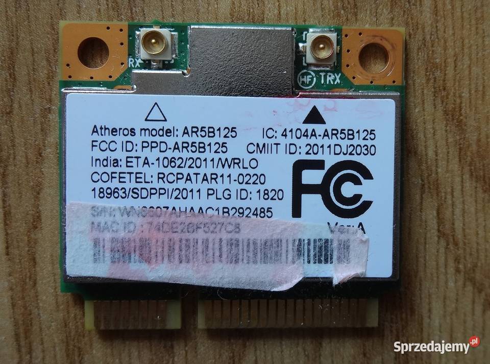 WiFi Atheros AR5B125 do laptopa ACER Aspire 7250 Szczecin