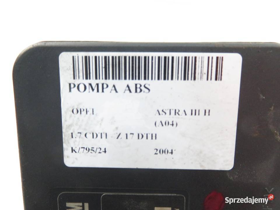 POMPA ABS OPEL ASTRA III H 24447835GP osobowe sprzedam
