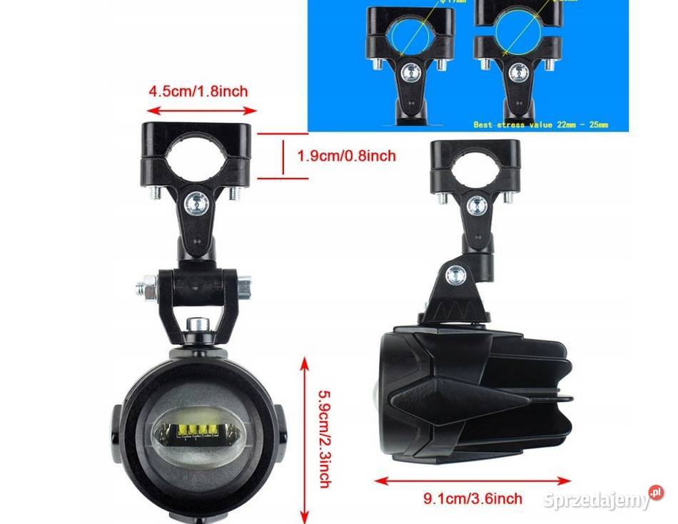 HALOGENY MOTOCYKLOWE LED TURYSTYK wiązka BMW GS Sosnowiec