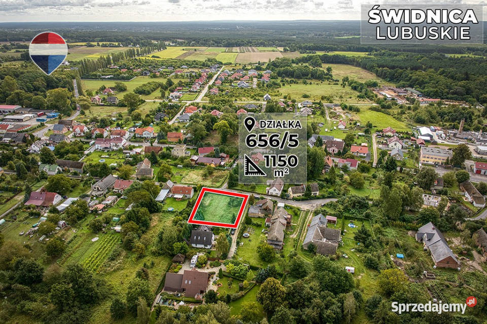 Działka budowlana 1150 m Zielonej Góry Świdnica