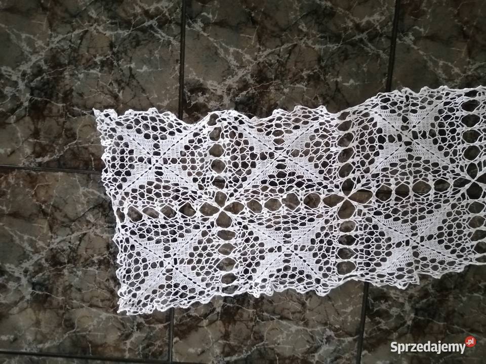 135 x 45 Szydełkowy bieżnik serweta obrus Gdynia