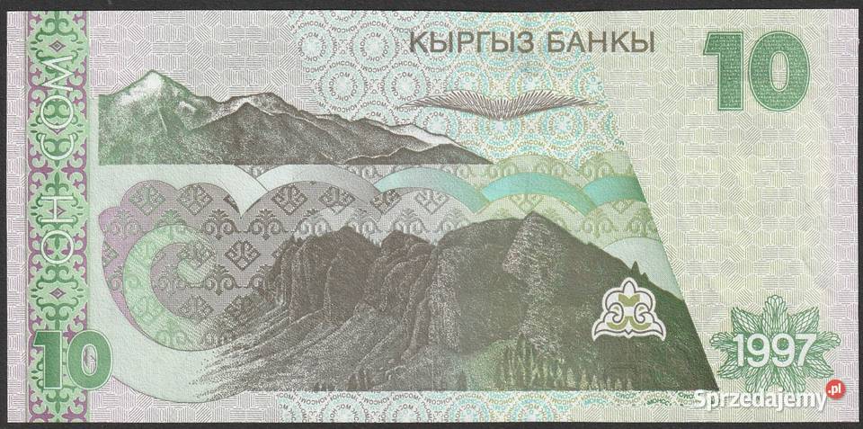 KIRGISTAN 10 SOM 1997 STAN BANKOWY UNC łódzkie Łódź sprzedam