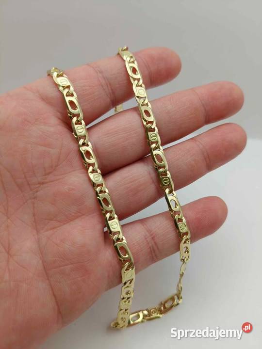 Łańcuszek złoty GUCCI 13 gr 585 pr nie typowy złoto Łańcuszki lubuskie Szprotawa