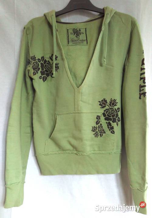 Bluza zielona Kaptur damska r SM Bawełna stan
