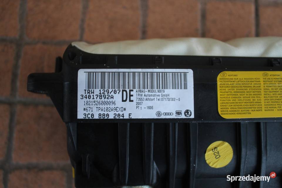 PODUSZKA AIRBAG PASAŻERA VW PASSAT B6 3C0880204E