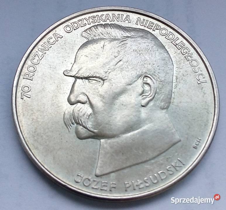 POLSKA50000 ZL1988 rSREBRO 750JÓZEF PIŁSUDSKI Numizmatyka Legionowo